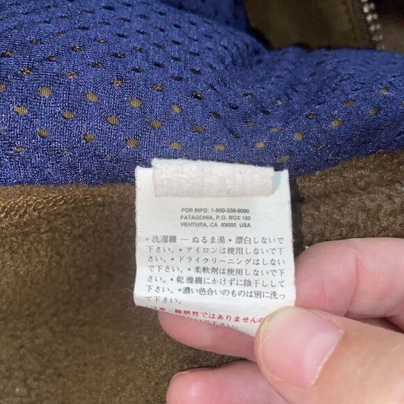 Patagonia Vintage Jacket 90s Synchilla Brown Fleece Small Made USA Retro Comfy - Picture 15 of 15